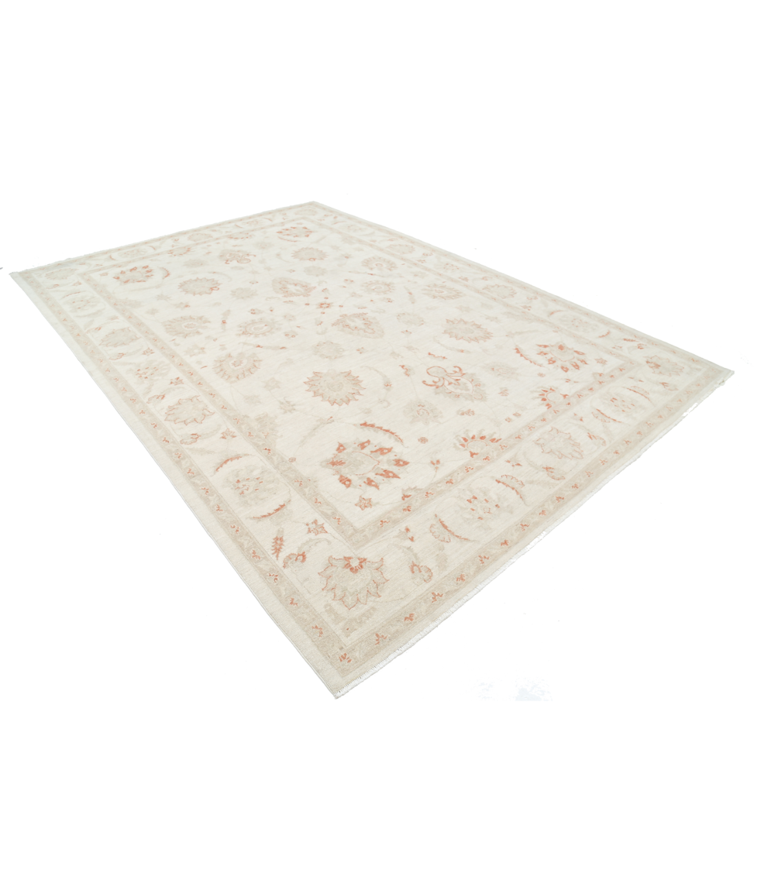 Hand Knotted Serenity Wool Rug 8' 2" X 11' 10" 8' 2" X 11' 10" (249 X 361) / Ivory / Ivory