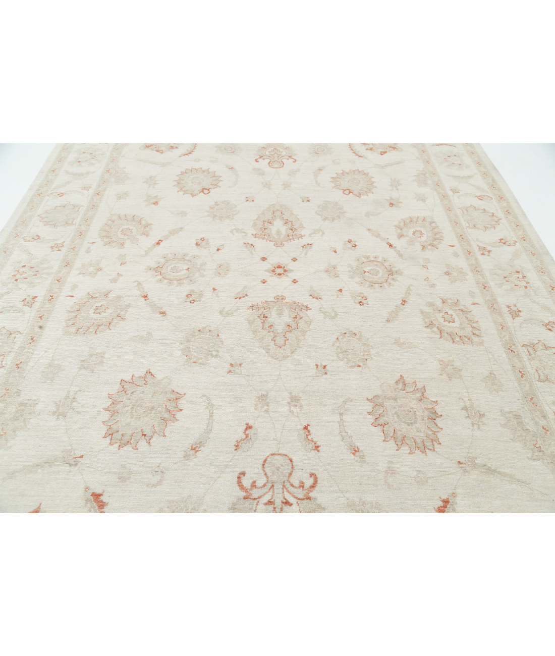 Hand Knotted Serenity Wool Rug 8' 2" X 11' 10" 8' 2" X 11' 10" (249 X 361) / Ivory / Ivory