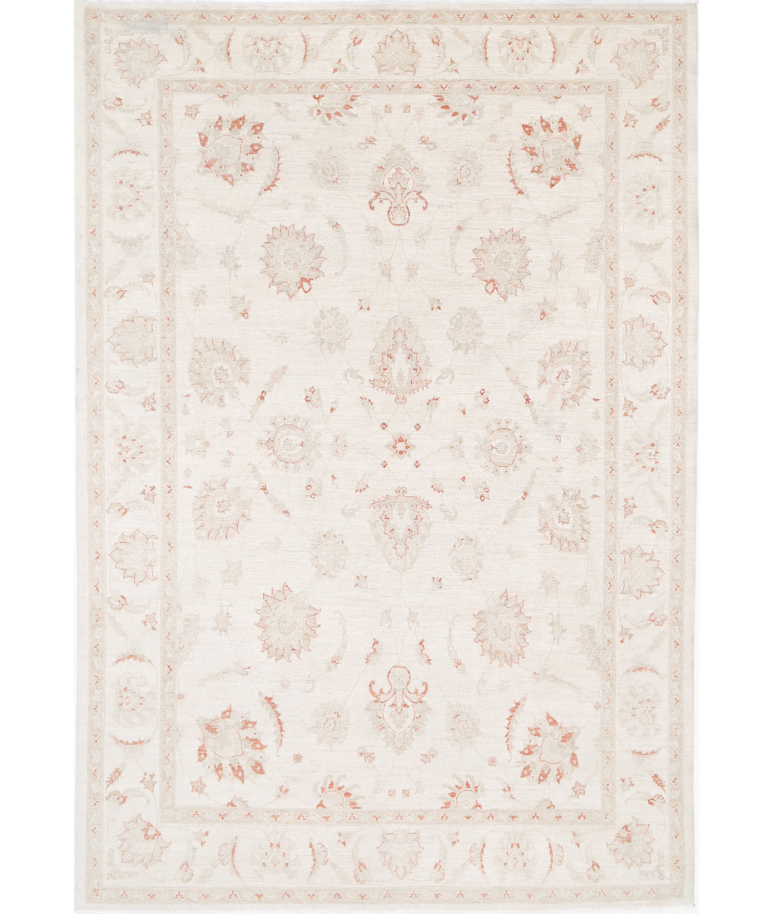 Hand Knotted Serenity Wool Rug 8' 2" X 11' 10" 8' 2" X 11' 10" (249 X 361) / Ivory / Ivory