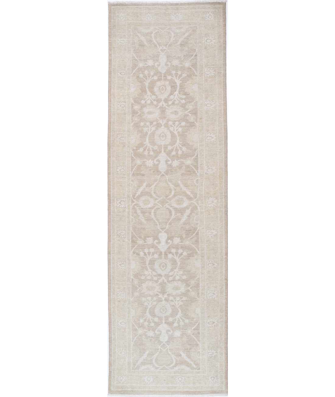 Hand Knotted Serenity Wool Rug 2' 9" X 9' 11" 2' 9" X 9' 11" (84 X 302) / Brown / Brown