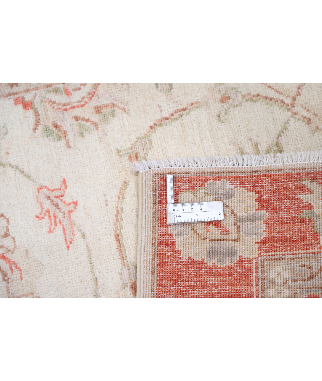 Hand Knotted Serenity Wool Rug 2' 7" X 3' 11" 2' 7" X 3' 11" (79 X 119) / Ivory / Red