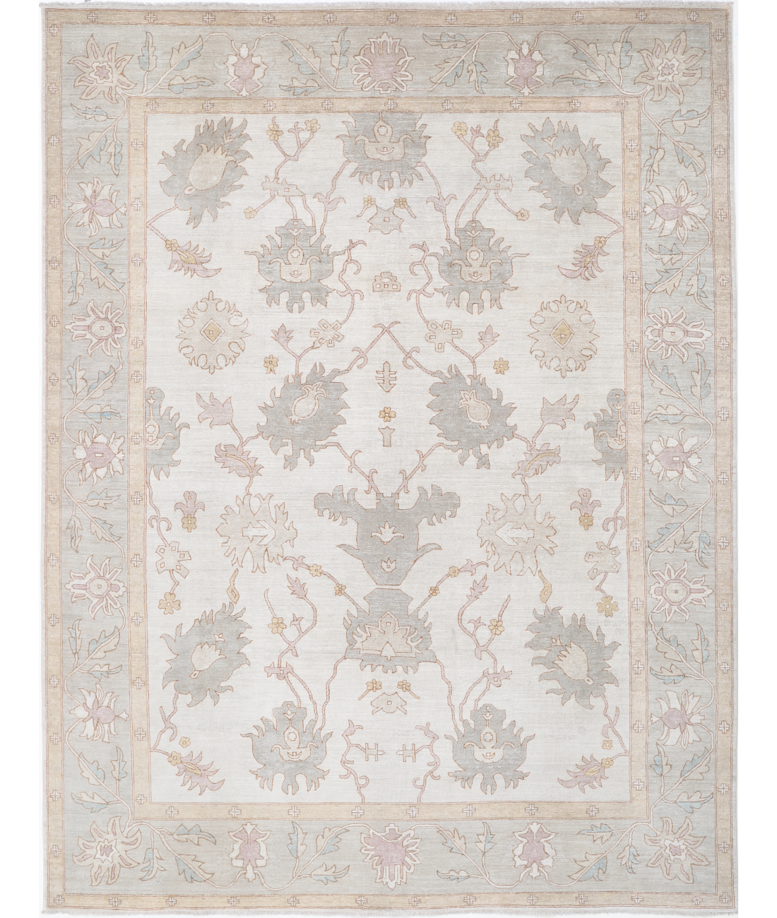 Hand Knotted Serenity Wool Rug 8' 10" X 11' 8" 8' 10" X 11' 8" (269 X 356) / Brown / Grey