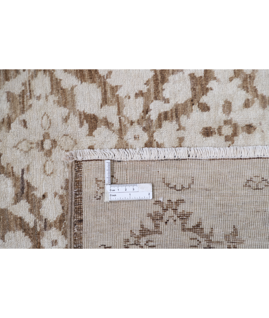 Hand Knotted Serenity Wool Rug 5' 11" X 9' 9" 5' 11" X 9' 9" (180 X 297) / Brown / Ivory