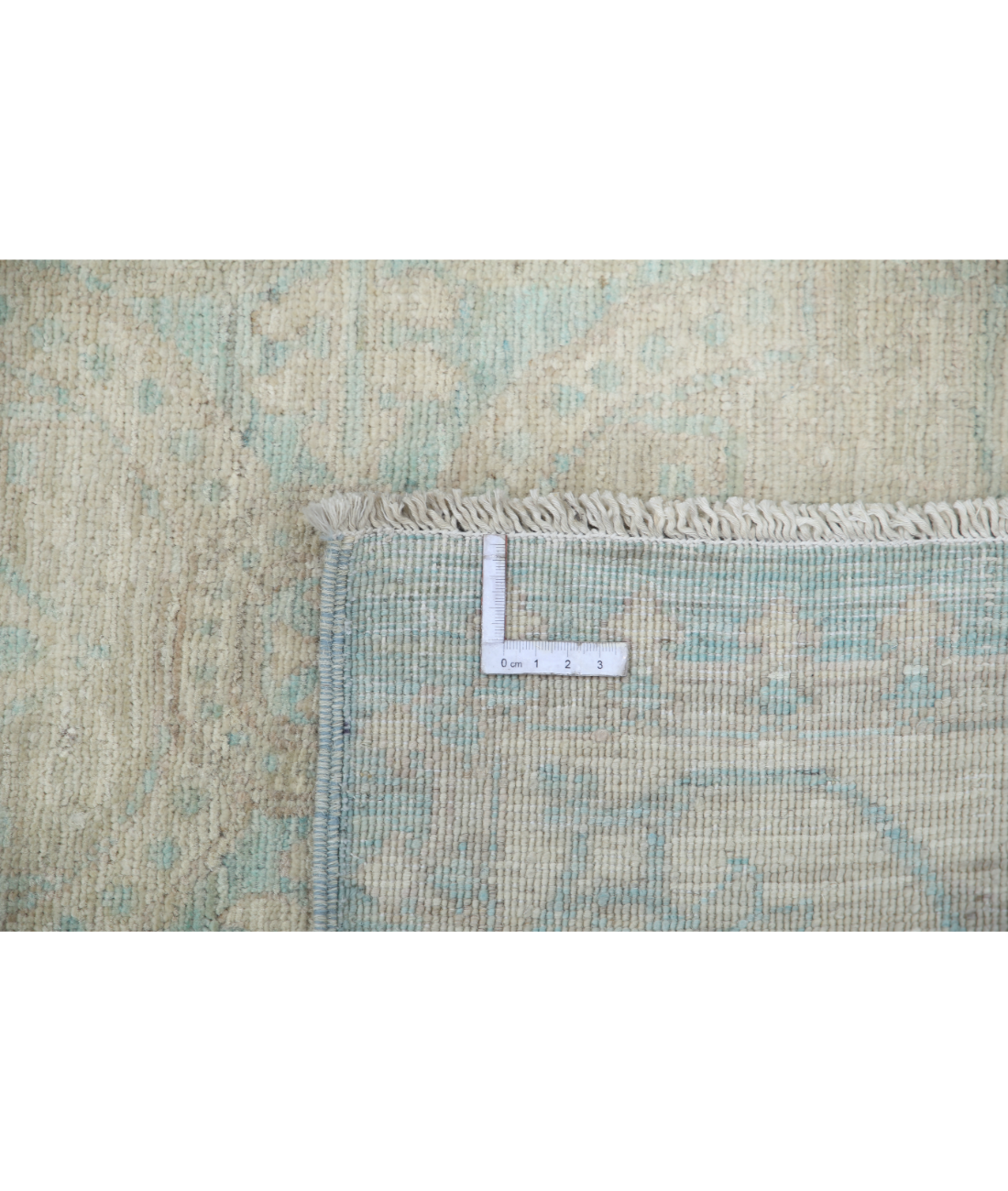 Hand Knotted Serenity Wool Rug 3' 0" X 10' 7" 3' 0" X 10' 7" (91 X 322) / Blue / Ivory