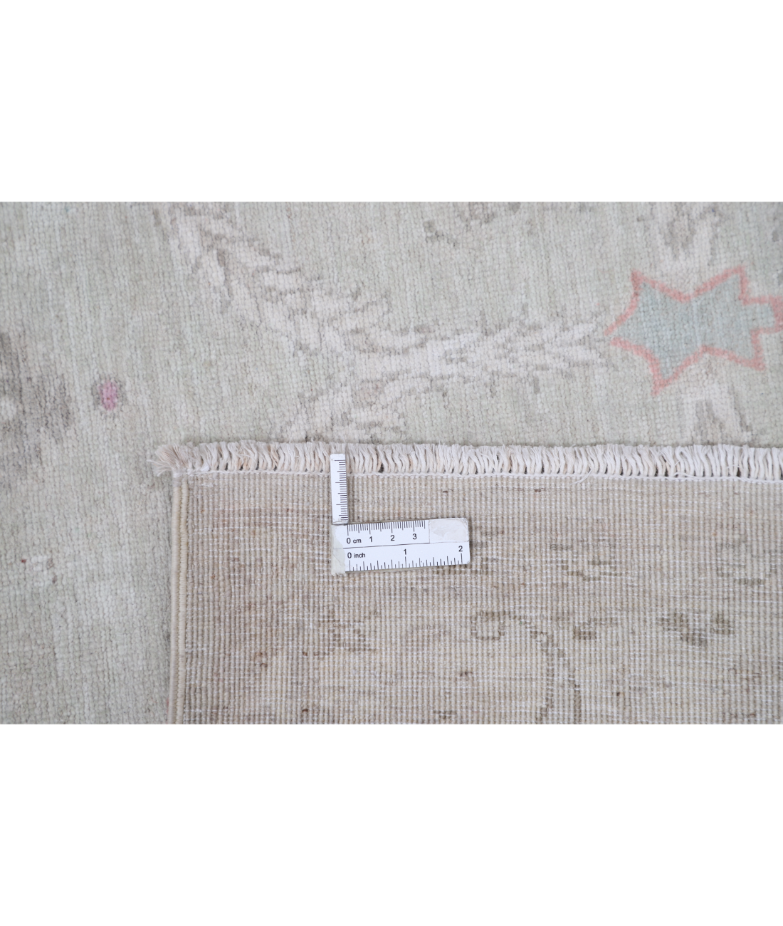 Hand Knotted Serenity Wool Rug 8' 2" X 10' 1" 8' 2" X 10' 1" (249 X 307) / Green / Ivory