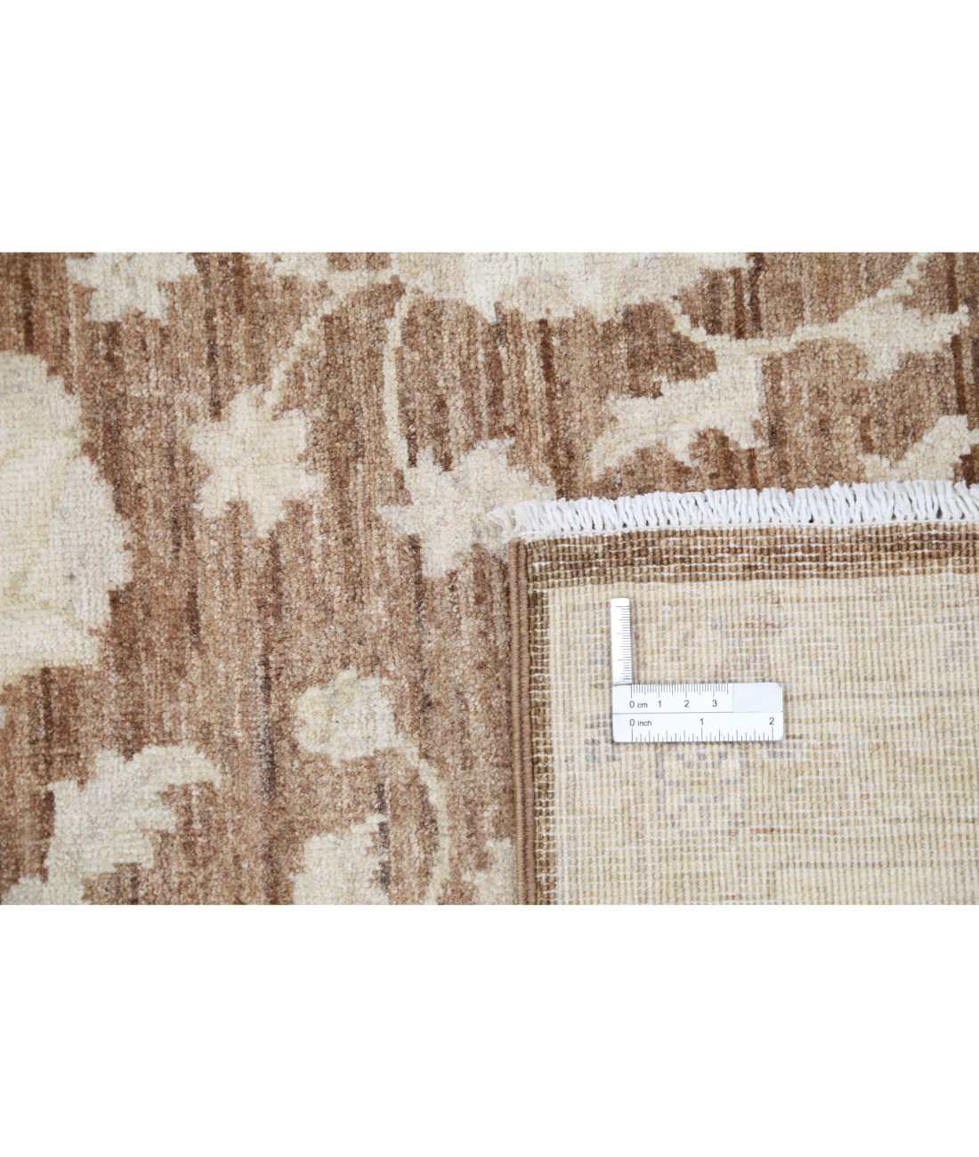 Hand Knotted Serenity Wool Rug 7' 11" X 9' 6" 7' 11" X 9' 6" (241 X 290) / Brown / Ivory