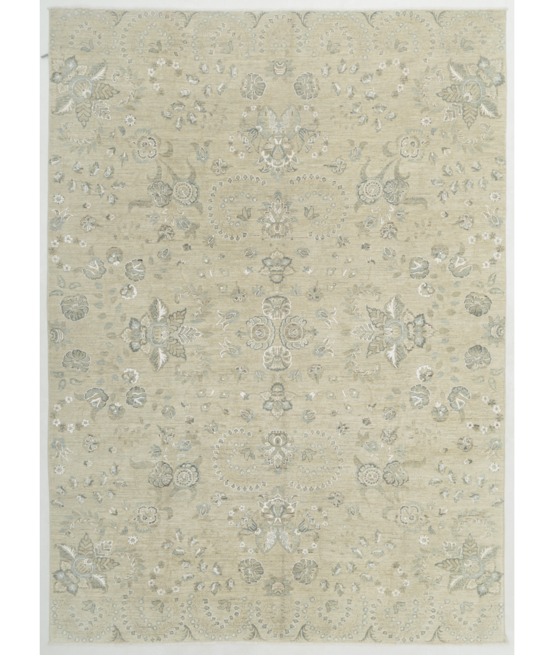 Hand Knotted Serenity Wool &amp; Silk Rug  - 7&#39; 11&quot; X 11&#39; 0&quot;