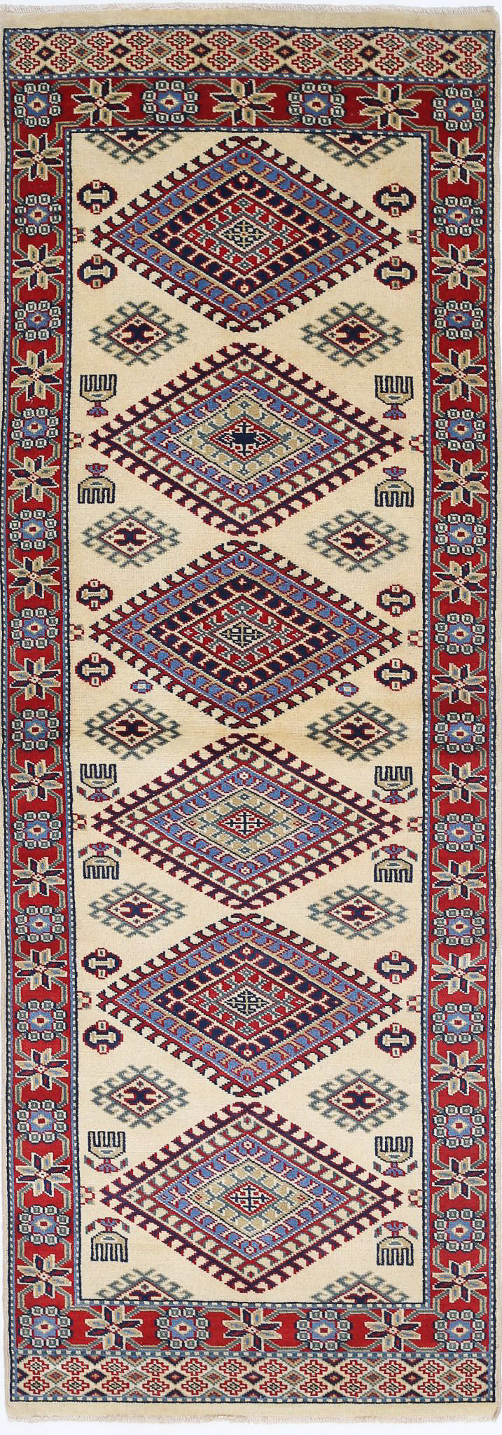 Hand Knotted Tribal Shirvan Wool Rug - 2'0'' x 6'1''
