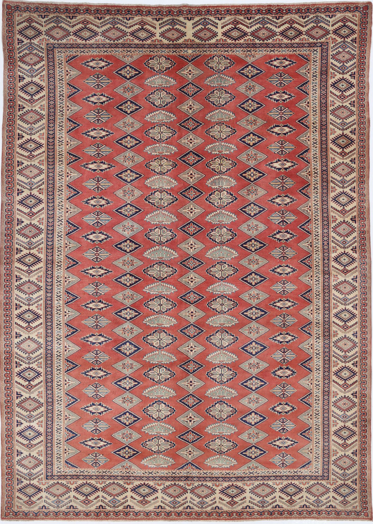 Hand Knotted Tribal Shirvan Wool Rug - 6'3'' x 8'9''