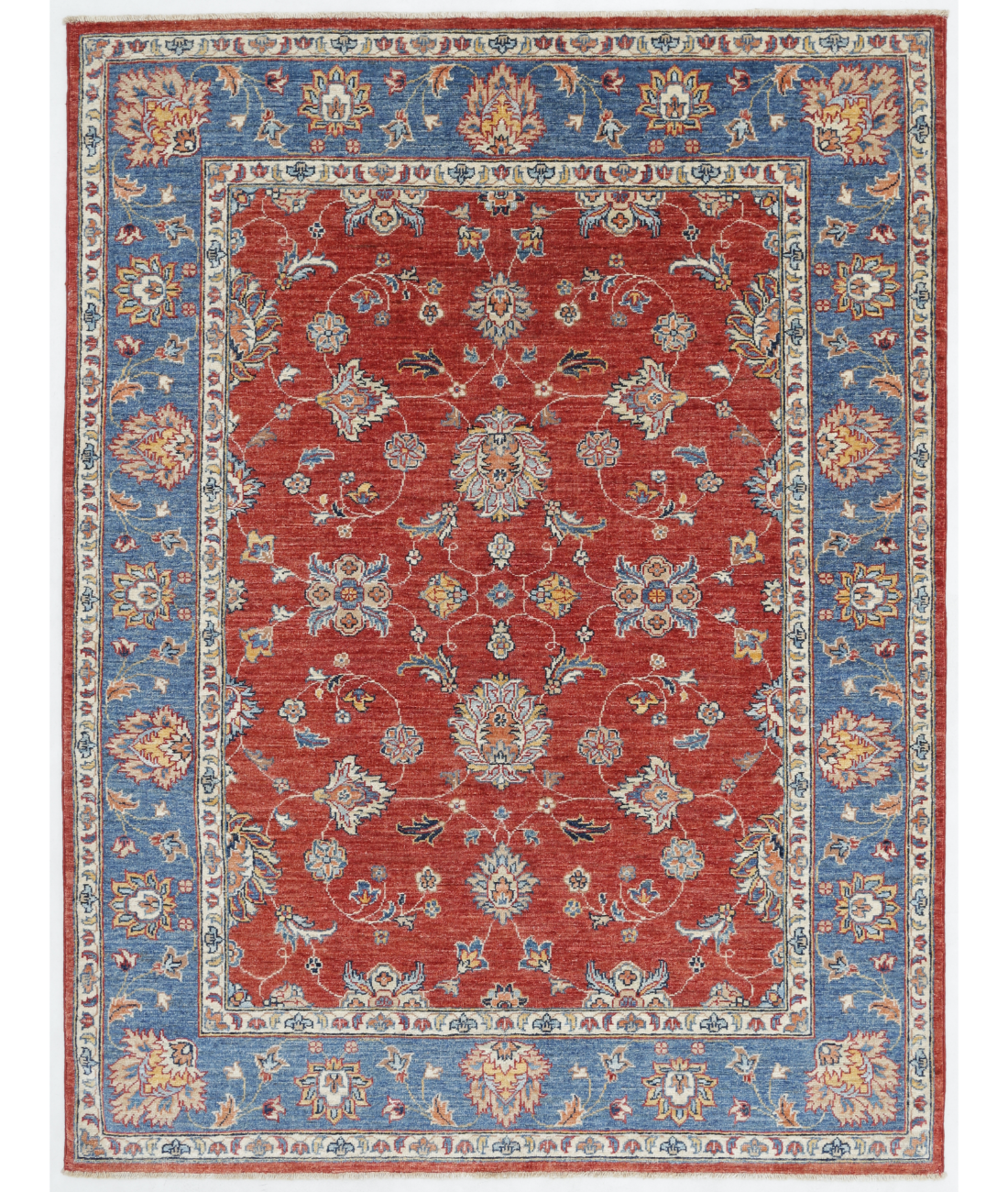 Hand Knotted Sultanabad Wool Rug  - 5&#39; 0&quot; X 6&#39; 6&quot;