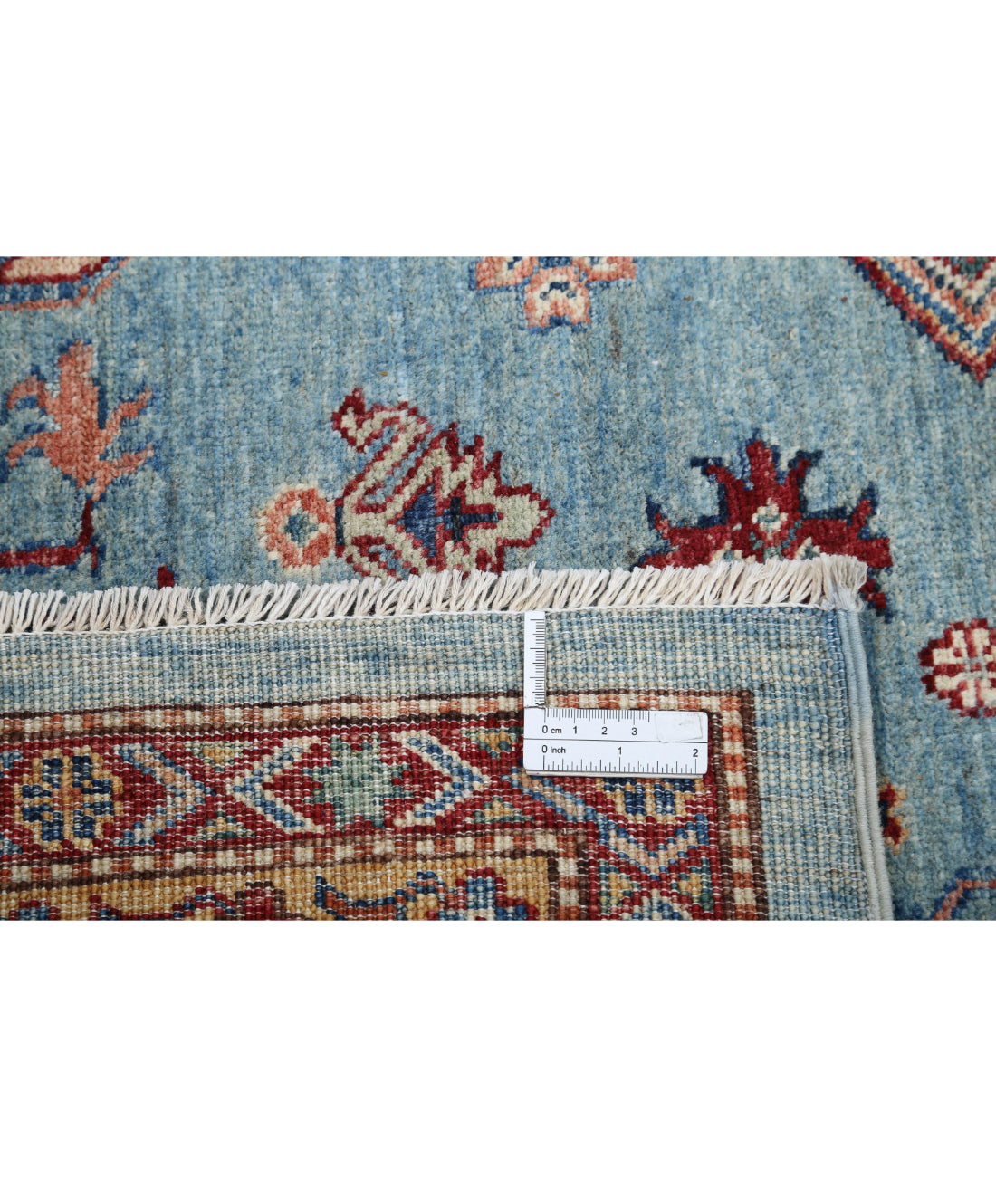 Hand Knotted Royal Kazak Wool Rug - 8'9'' x 12'3'' 8'9'' x 12'3'' (263 X 368) / Blue / Blue