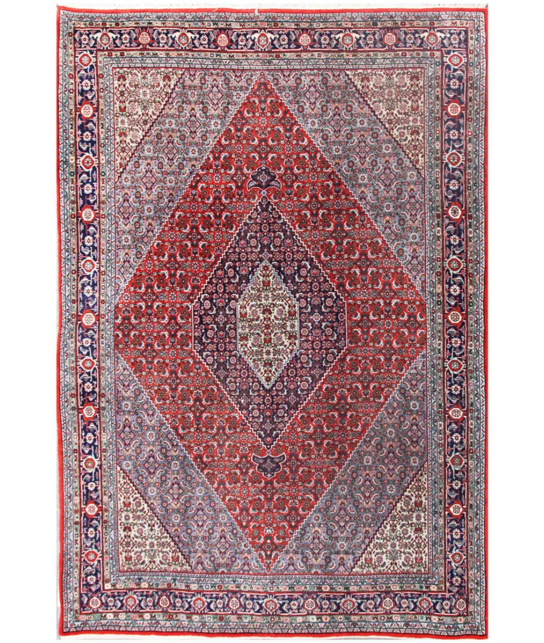 Hand Knotted Tabriz Wool Rug  - 7' 5" X 10' 8"