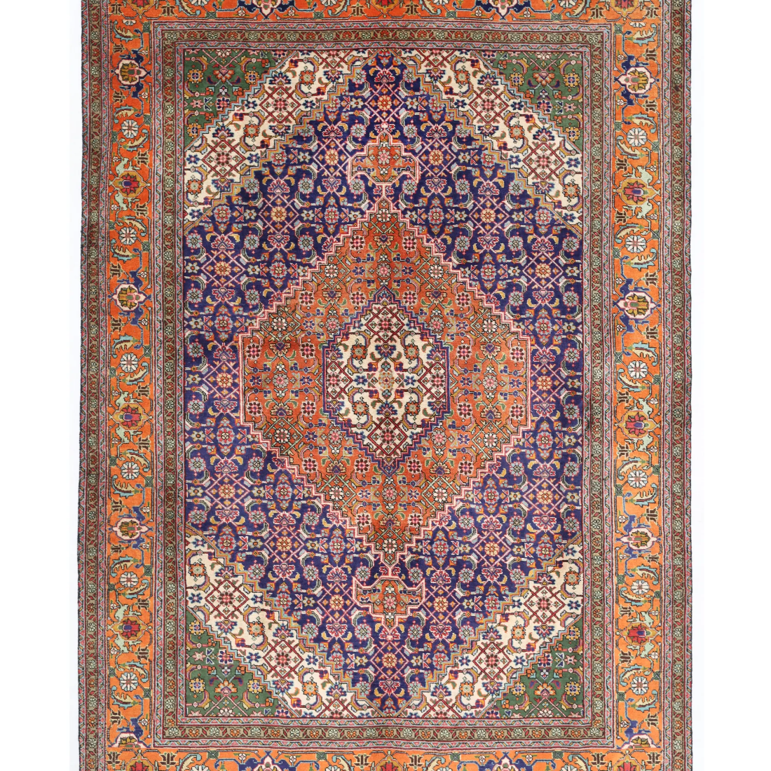 Hand Knotted Tabriz Wool Rug  - 6' 8" X 9' 9"
