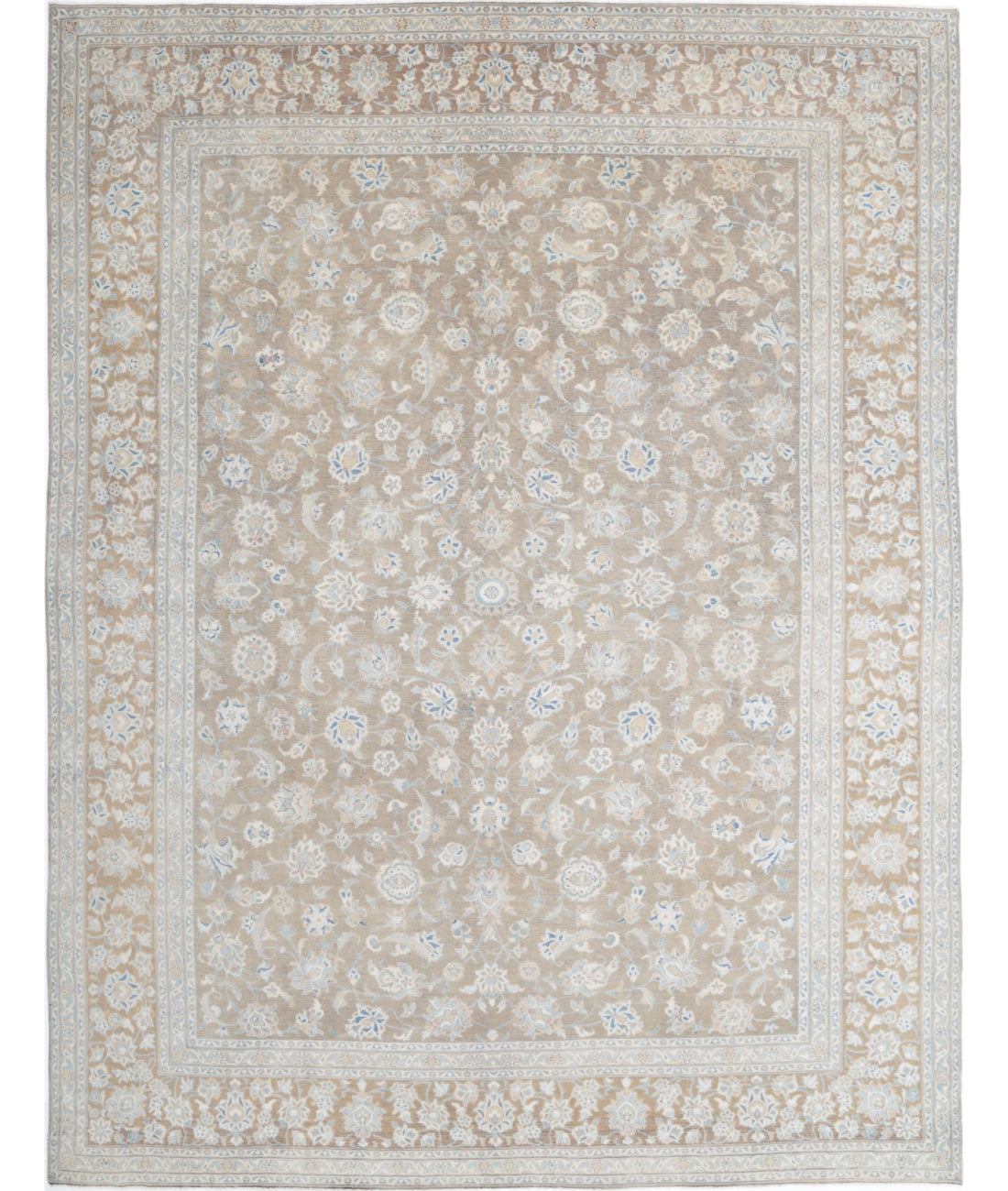 Hand Knotted Vintage Wool Rug - 9'9'' x 13'1''
