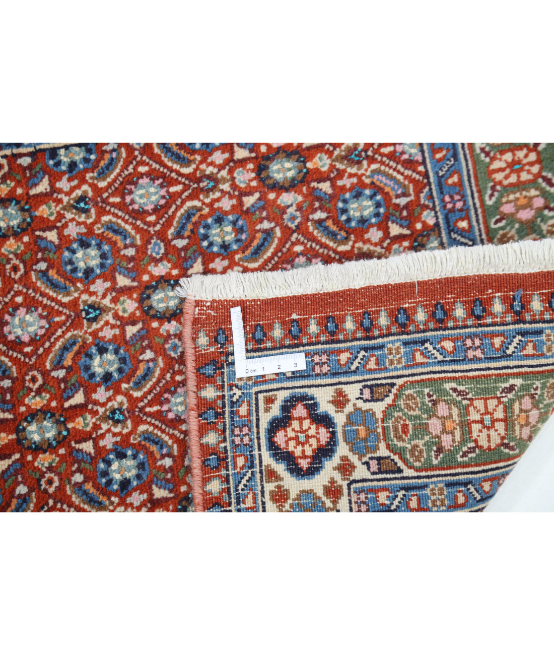 Hand Knotted Persian Tabriz Wool Rug - 1'10'' x 6'4'' 1'10'' x 6'4'' (55 X 190) / Red / Ivory