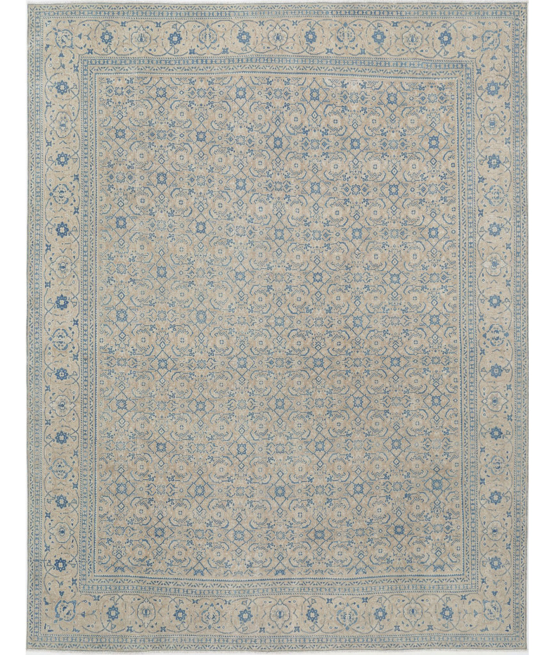 Hand Knotted Vintage Wool Rug - 10'0'' x 13'1''