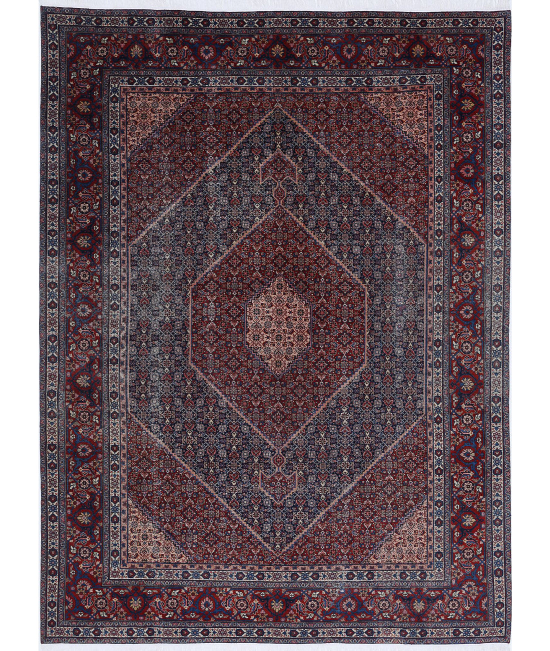 Hand Knotted Vintage Wool Rug - 9'0'' x 12'4''