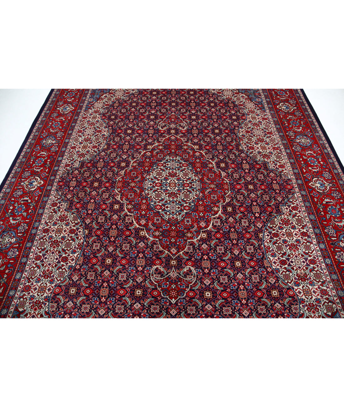 Hand Knotted Persian Tabriz Wool Rug - 8'0'' x 10'4'' 8'0'' x 10'4'' (240 X 310) / Blue / Red