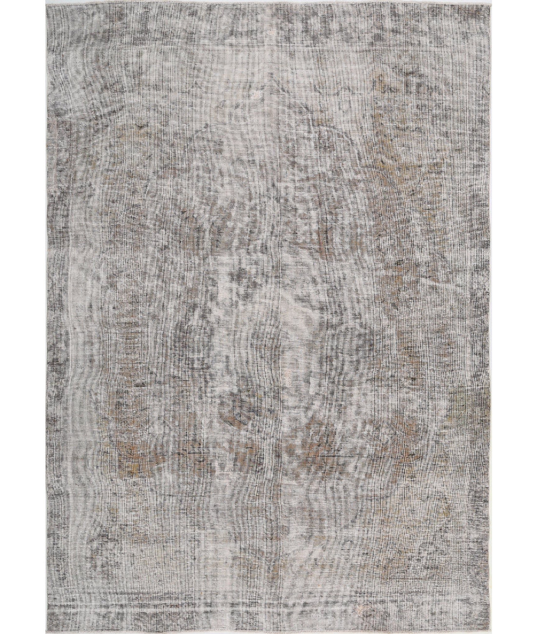 Hand Knotted Vintage Wool Rug - 6'11'' x 10'1''