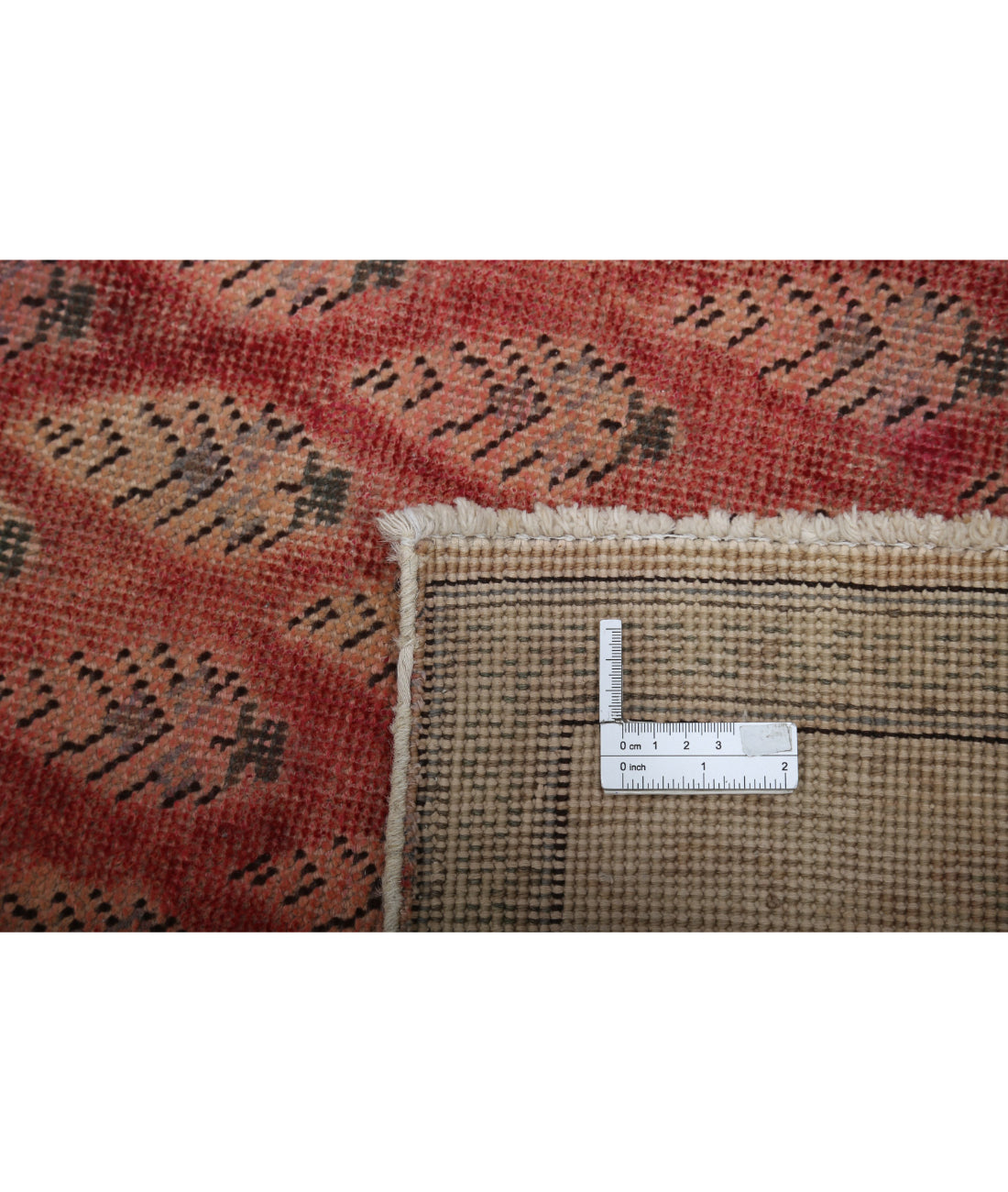 Hand Knotted Vintage Wool Rug - 3'2'' x 13'0''
