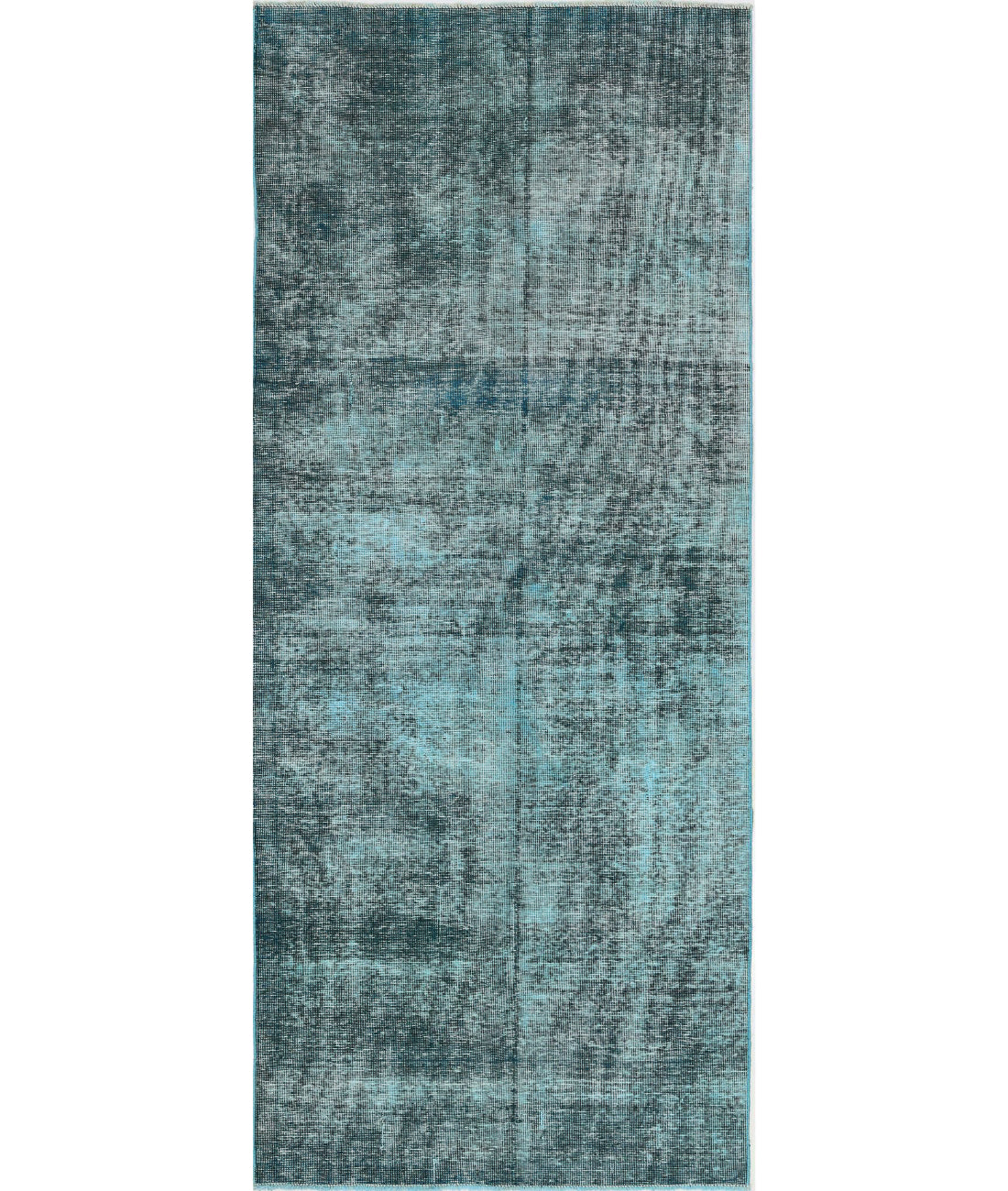 Hand Knotted Vintage Persian Tabriz Wool Rug - 4&#39;0&#39;&#39; x 9&#39;6&#39;&#39; 4&#39;0&#39;&#39; x 9&#39;6&#39;&#39; (120 X 285) / Teal / Teal