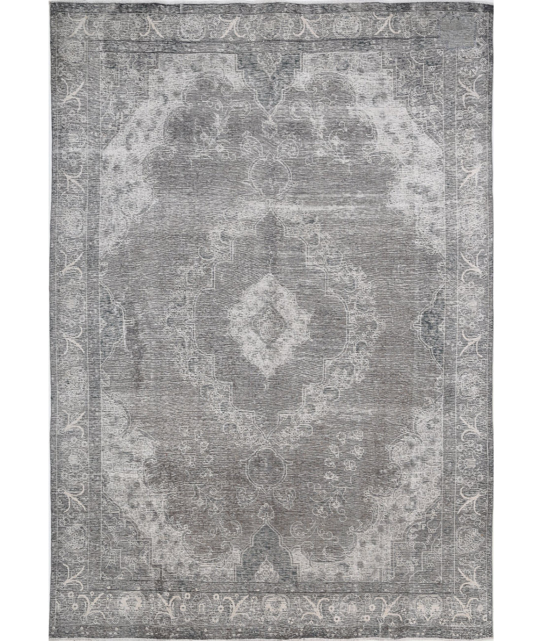 Hand Knotted Vintage Wool Rug - 8'5'' x 12'3''