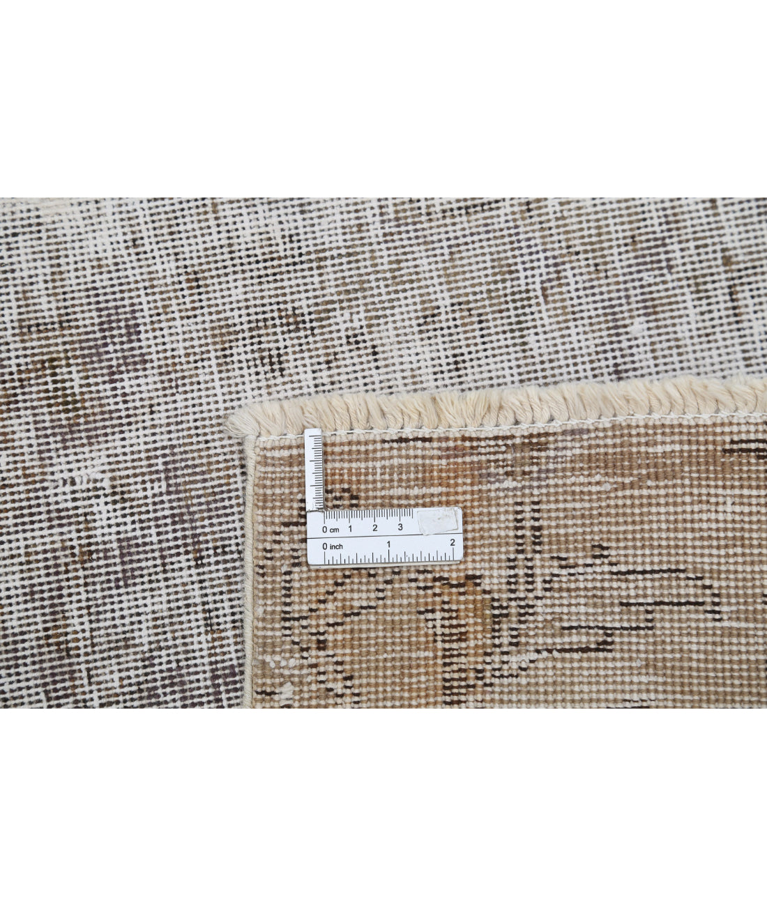 Hand Knotted Vintage Persian Tabriz Wool Rug - 2'4'' x 6'10'' 2'4'' x 6'10'' (70 X 205) / Grey / Ivory