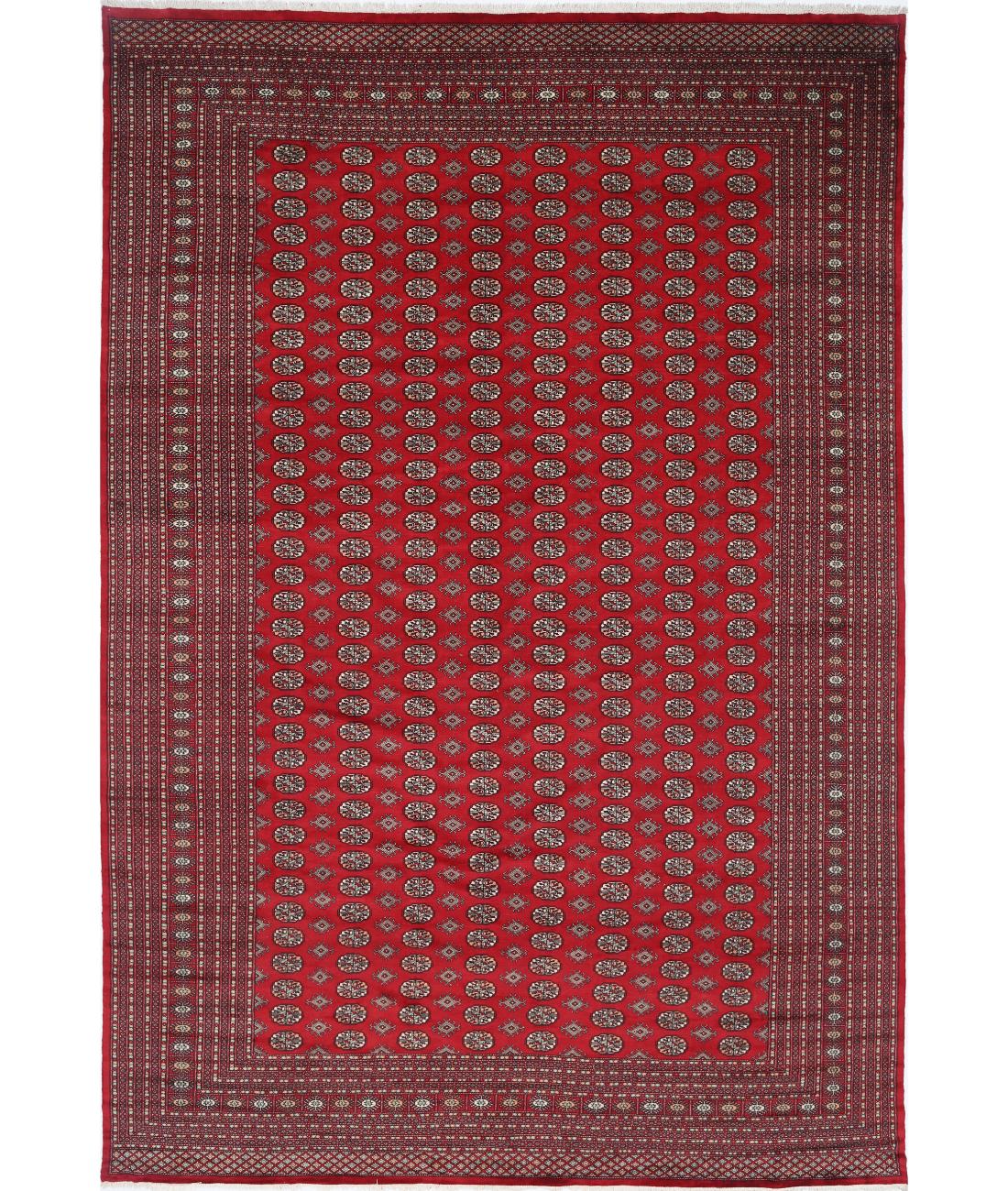 Hand Knotted Tribal Bokhara Wool Rug - 12'0'' x 17'11''