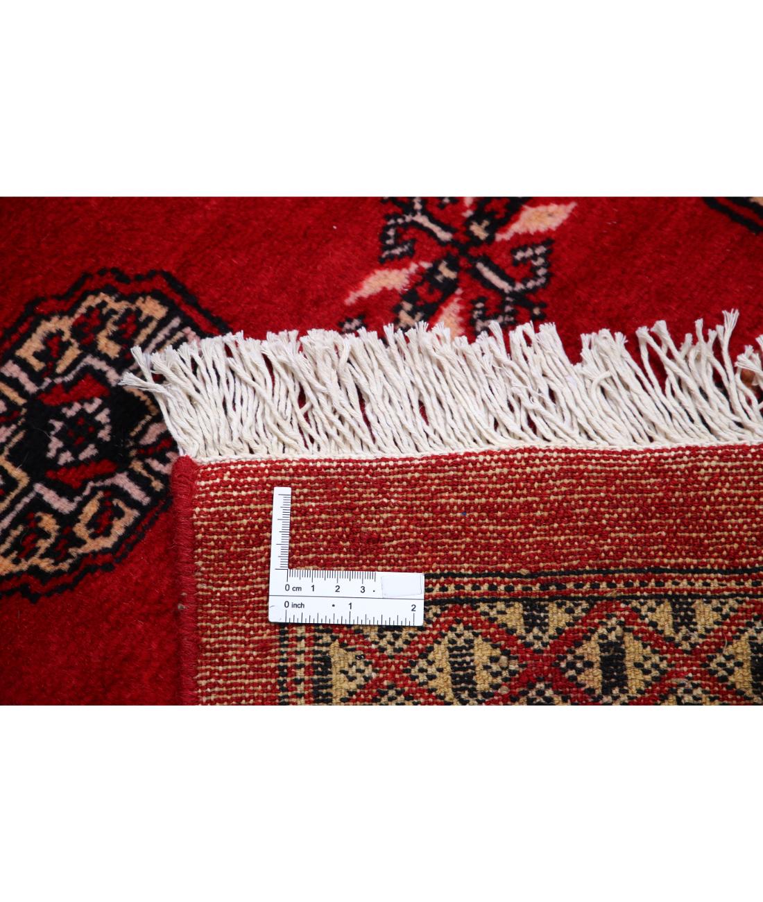 Hand Knotted Tribal Bokhara Wool Rug - 11'11'' x 17'10'' 11' 11" X 17' 10" (363 X 544) / Red / Ivory