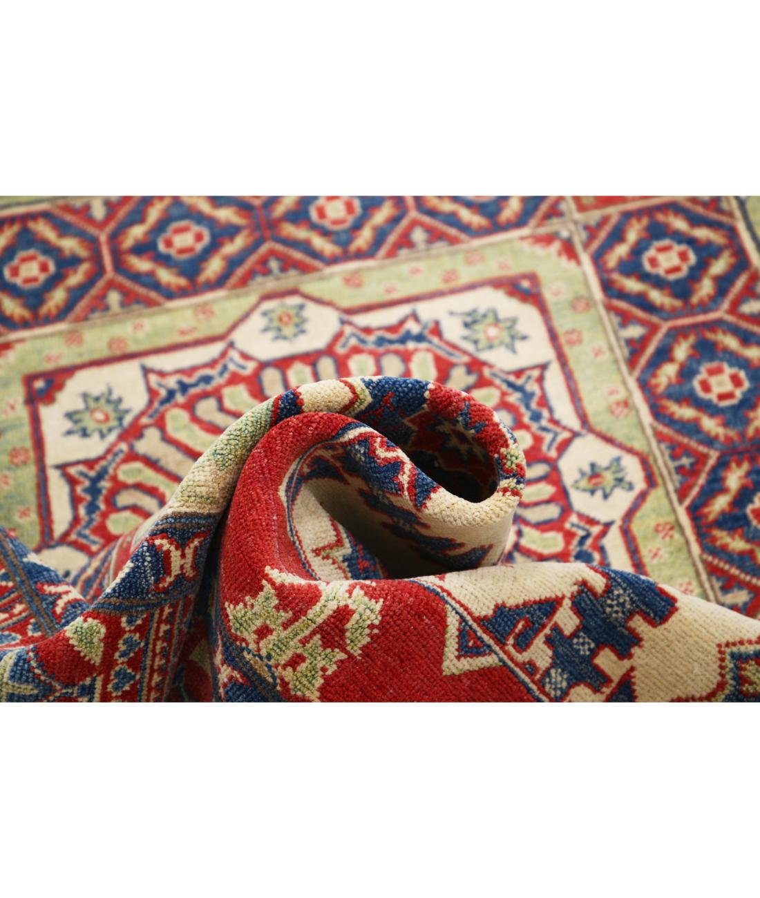 Hand Knotted Tribal Kazak Wool Rug - 4'10'' x 19'4''