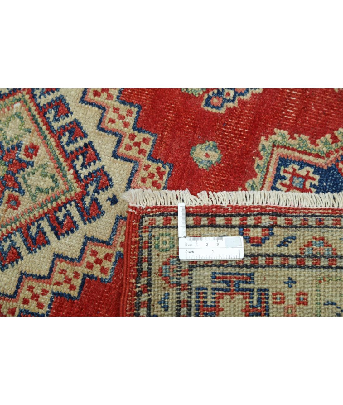 Hand Knotted Tribal Kazak Wool Rug - 2'9'' x 4'7''