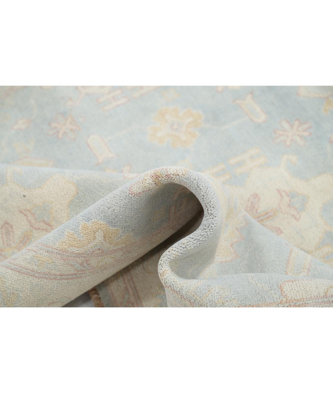 Hand Knotted Tribal Kazak Wool Rug - 6'0'' x 8'9'' 6' 0" X 8' 9" (183 X 267) / Blue / Ivory