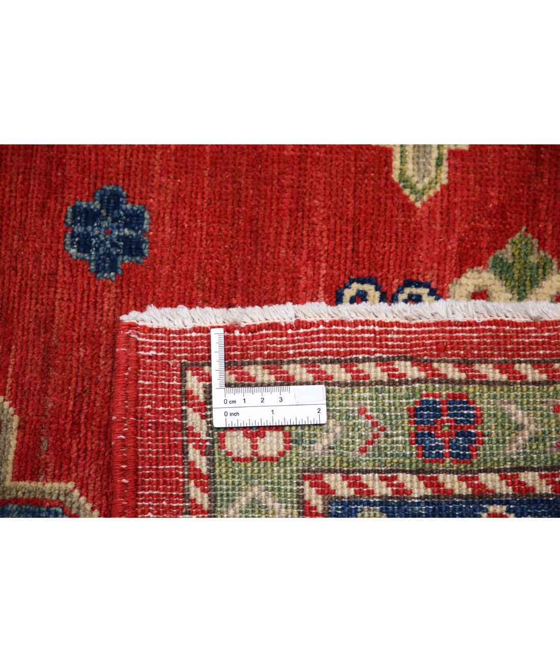 Hand Knotted Tribal Kazak Wool Rug - 9'11'' x 13'7''