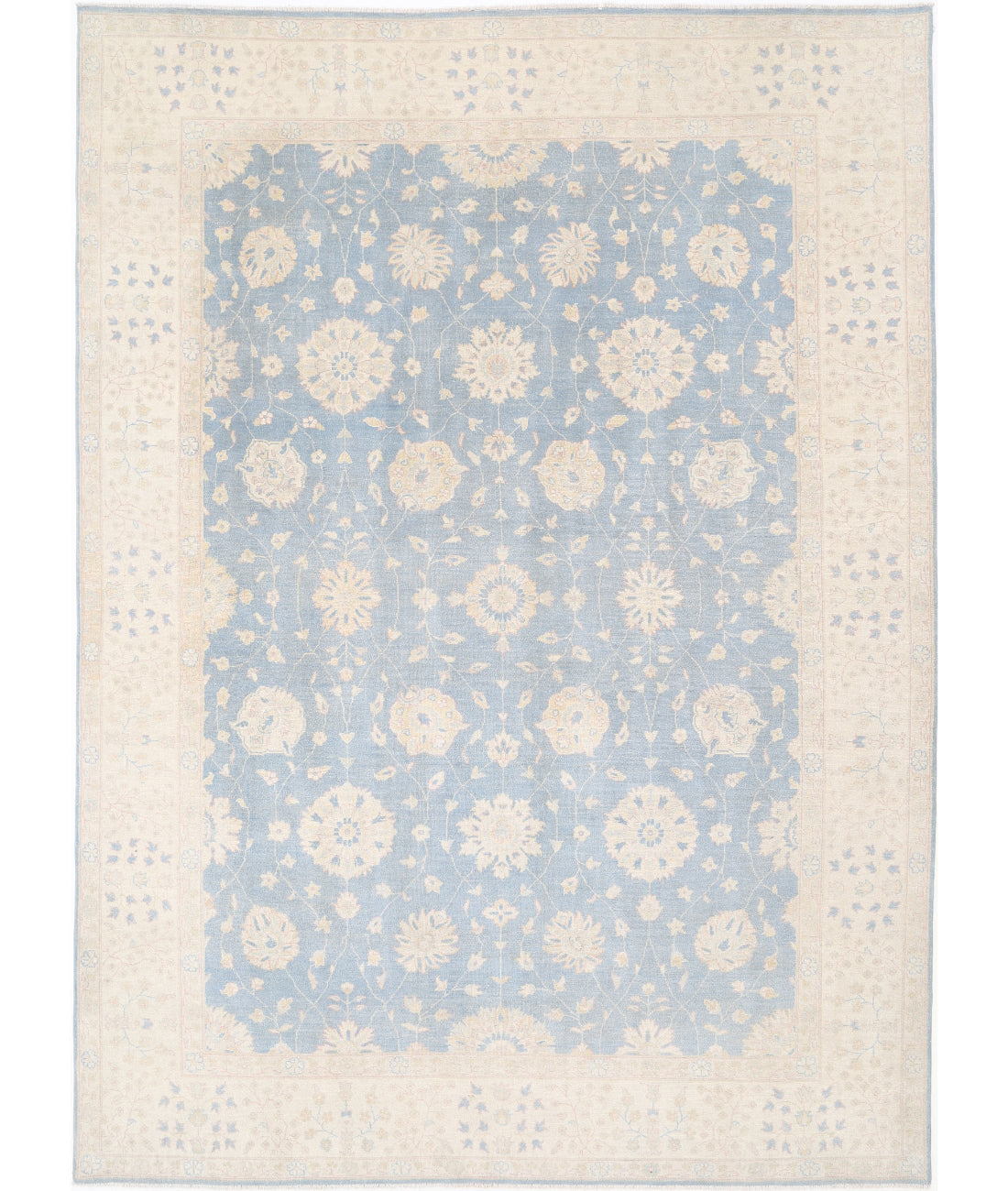 Hand Knotted Tribal Kazak Wool Rug - 9'7'' x 13'4''