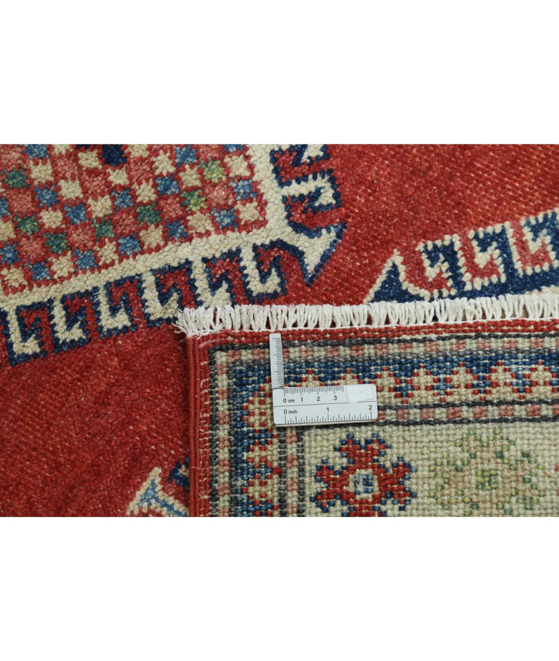 Hand Knotted Tribal Kazak Wool Rug - 2'11'' x 4'11''