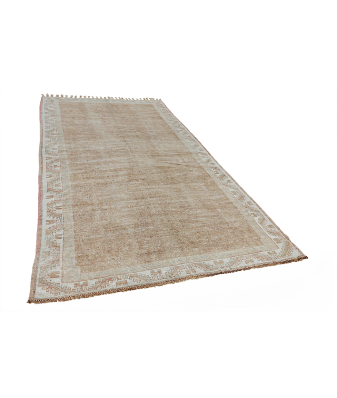 Hand Knotted Turkey Kars Wool Rug 5'9" x 10'8" 5' 9" X 10' 8" (175 X 325) / Taupe / Ivory