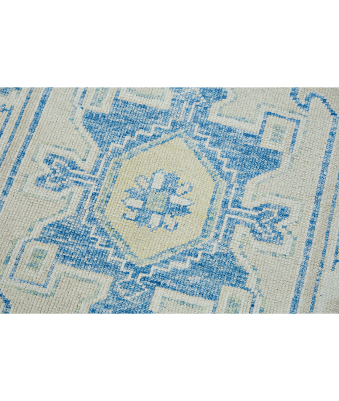 Hand Knotted Turkey Oushak Wool Rug 3'4" x 17'2" 3' 4" X 17' 2" (102 X 523) / Taupe / Ivory