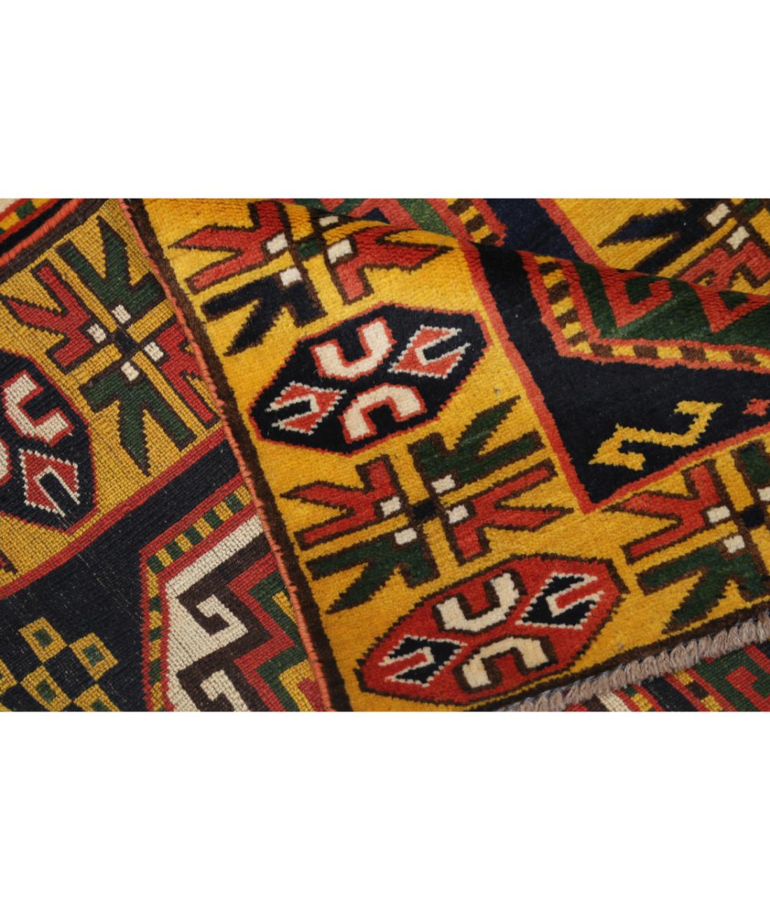 Hand Knotted Vintage Turkish Kars Wool Rug - 2'7'' x 6'6''