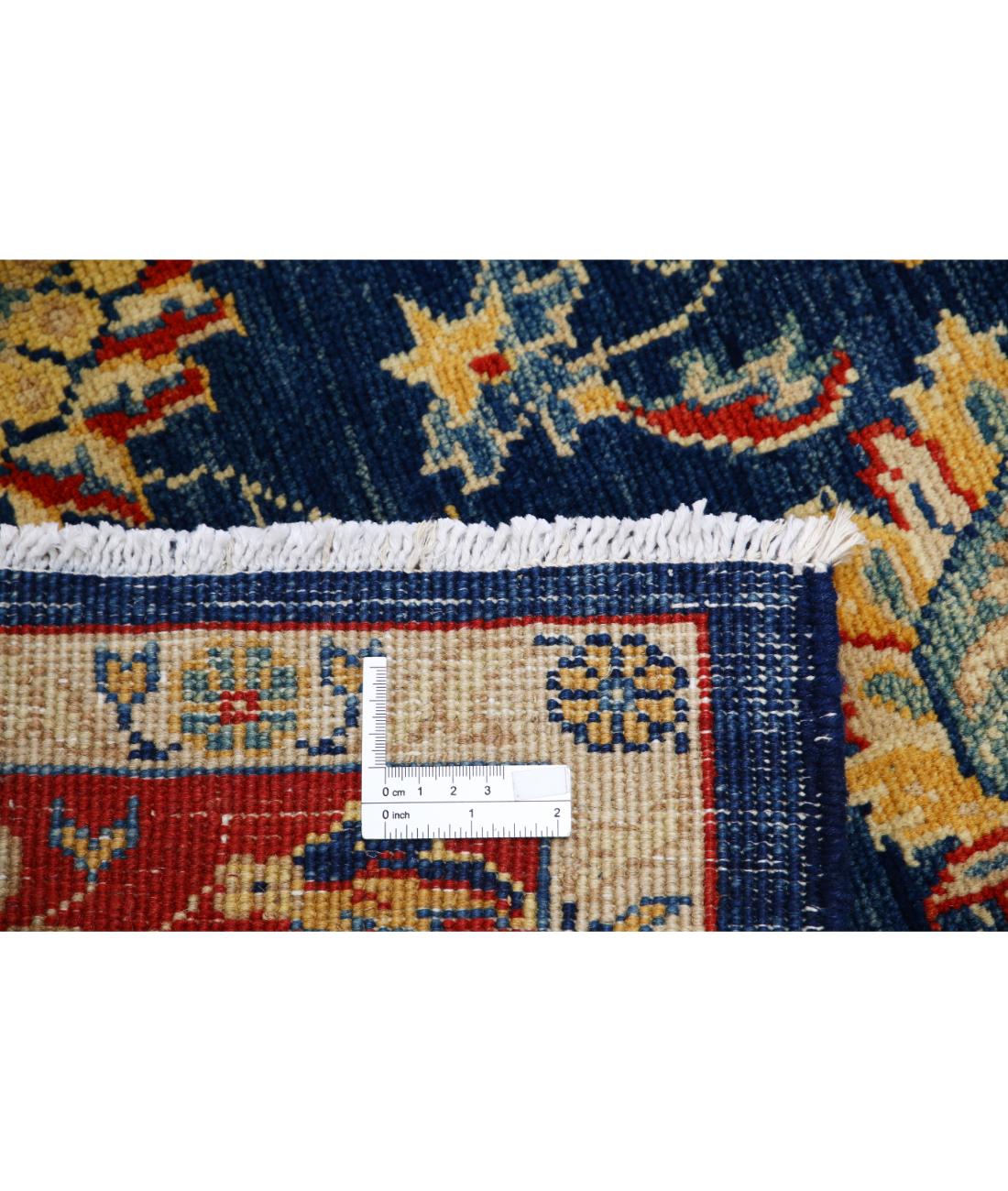 Hand Knotted Ziegler Farhan Gul Wool Rug - 4'9'' x 5'9'' 4' 9" X 5' 9" (145 X 175) / Blue / Red