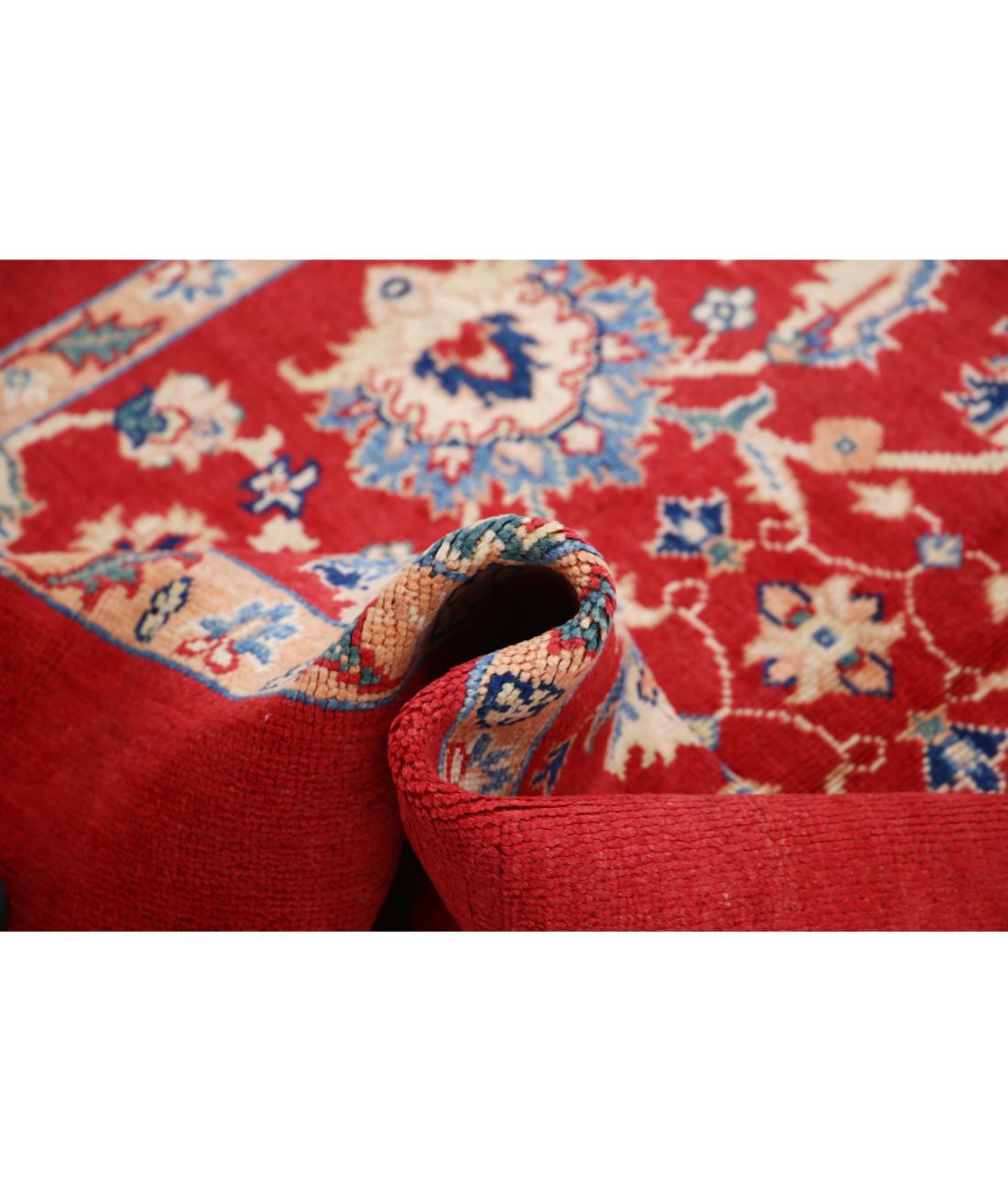 Hand Knotted Ziegler Farhan Gul Wool Rug - 4'10'' x 6'8'' 4' 10" X 6' 8" (147 X 203) / Red / Blue
