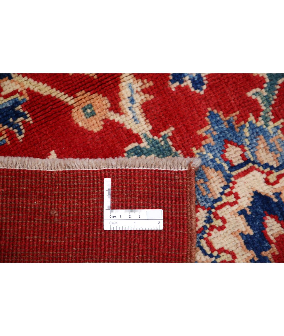 Hand Knotted Ziegler Farhan Gul Wool Rug - 4'10'' x 6'8'' 4' 10" X 6' 8" (147 X 203) / Red / Blue