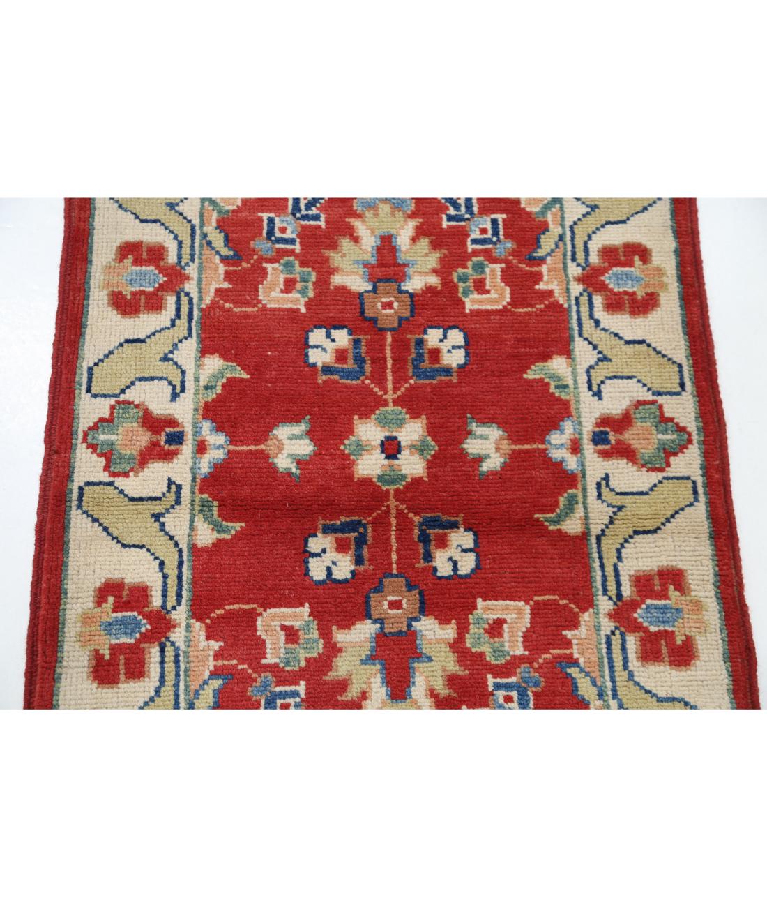 Hand Knotted Ziegler Farhan Gul Wool Rug - 2'2'' x 3'0'' 2' 2" X 3' 0" (66 X 91) / Red / Ivory