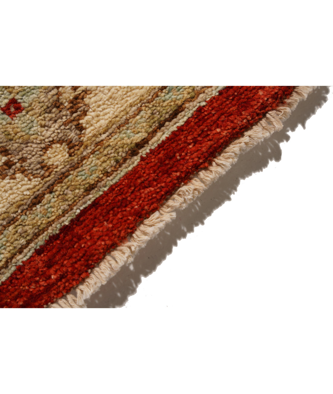 Hand Knotted Ziegler Farhan Wool Rug - 2'7'' x 15'2'' 2' 7" X 15' 2" (79 X 462) / Red / Ivory