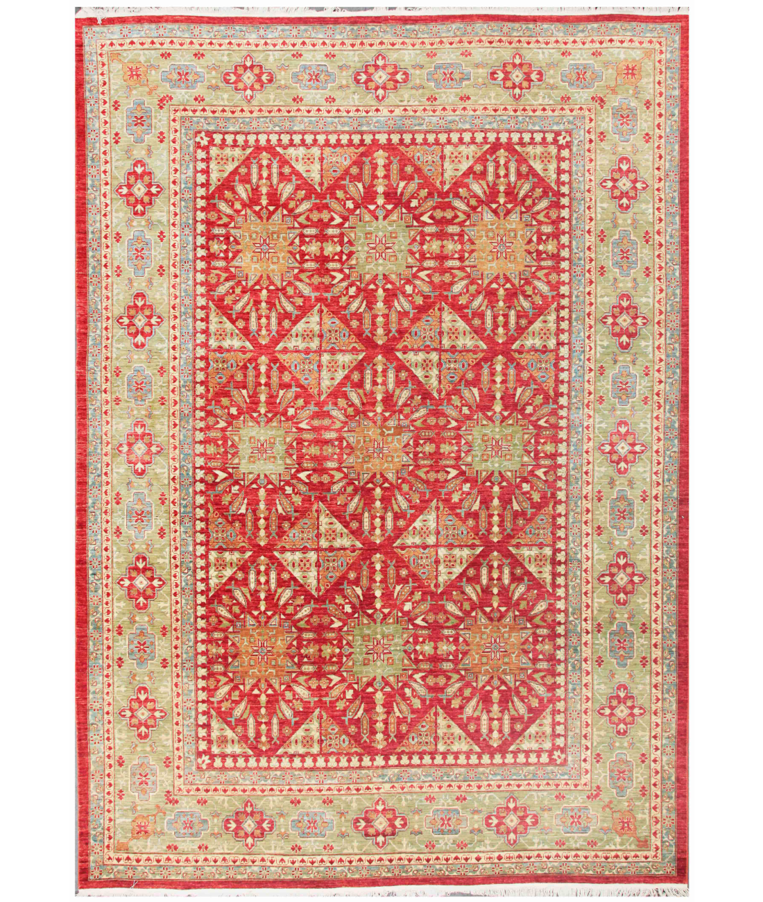 Hand Knotted Ziegler Wool Rug  - 10&#39; 4&quot; X 14&#39; 2&quot;