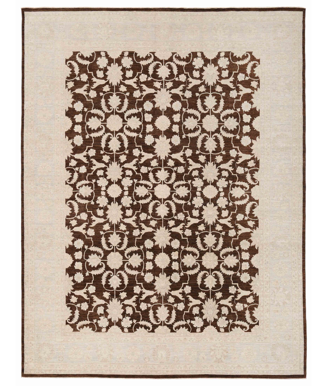 Hand Knotted Ziegler Wool Rug  - 9&#39; 0&quot; X 12&#39; 0&quot;