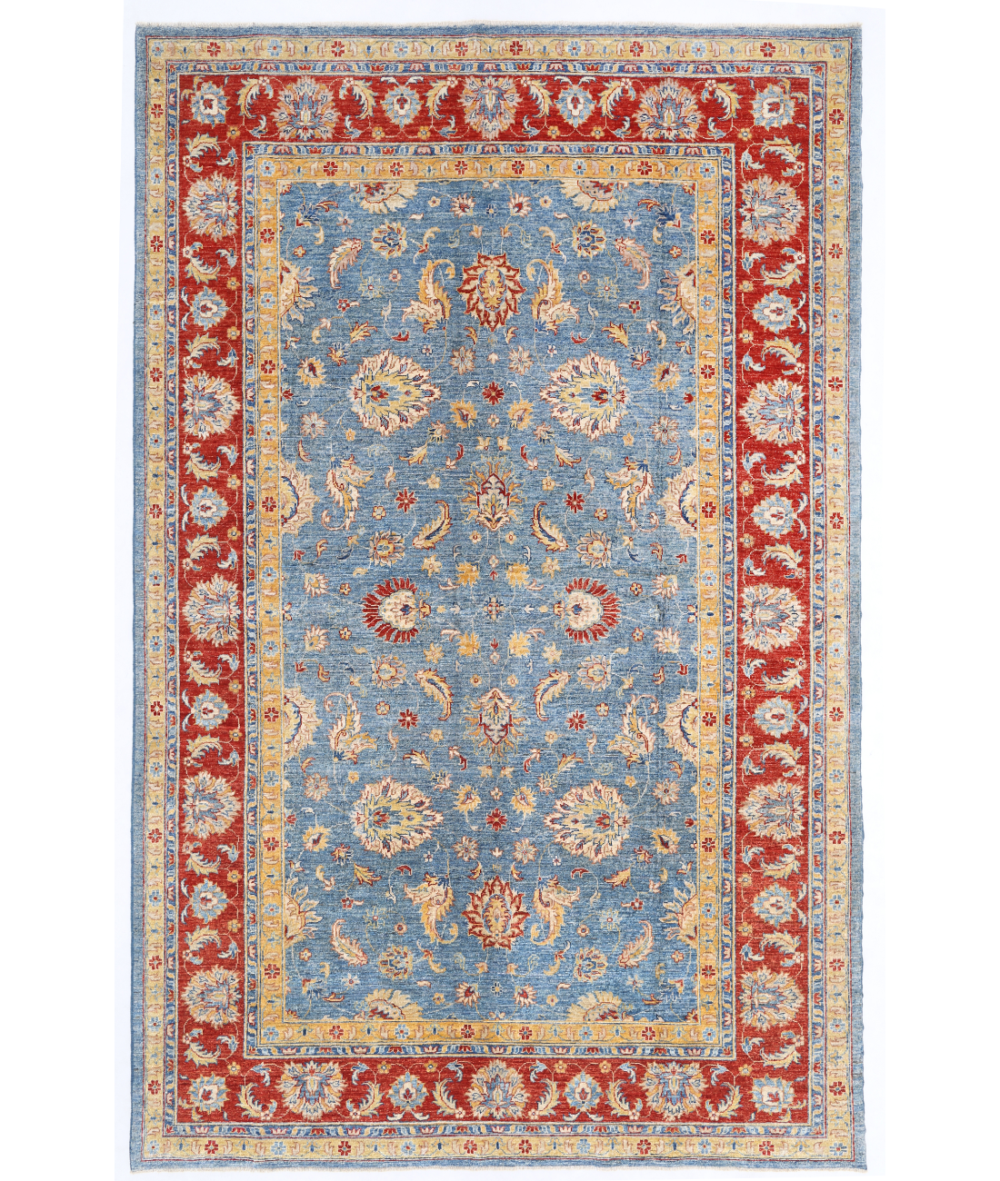 Hand Knotted Ziegler Wool Rug  - 6' 5" X 10' 3"