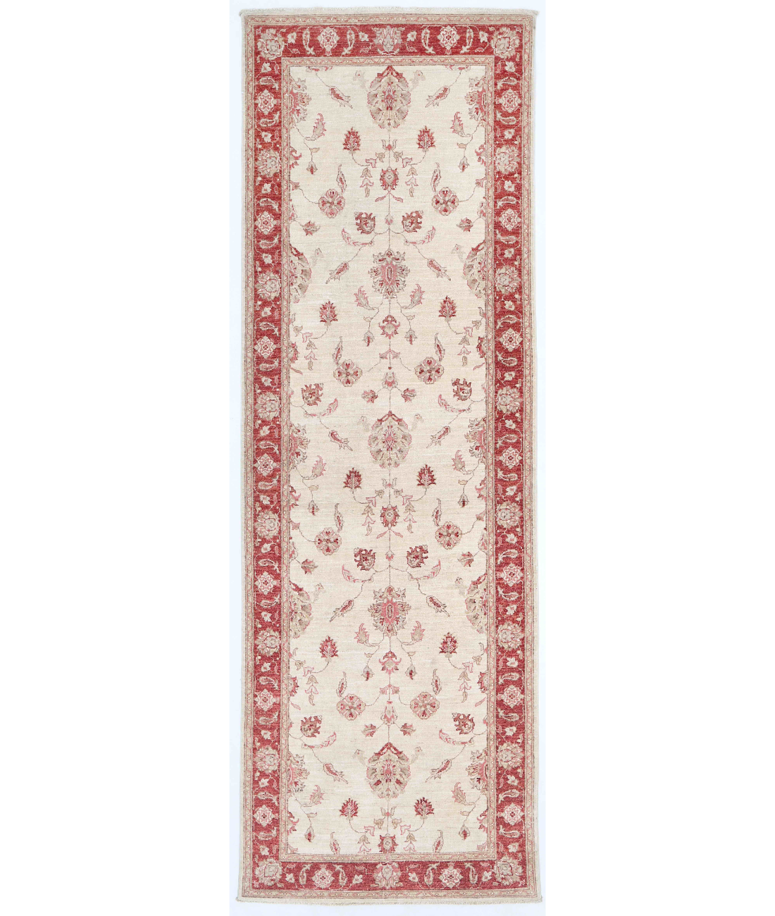 Hand Knotted Ziegler Wool Rug  - 3&#39; 4&quot; X 9&#39; 8&quot;