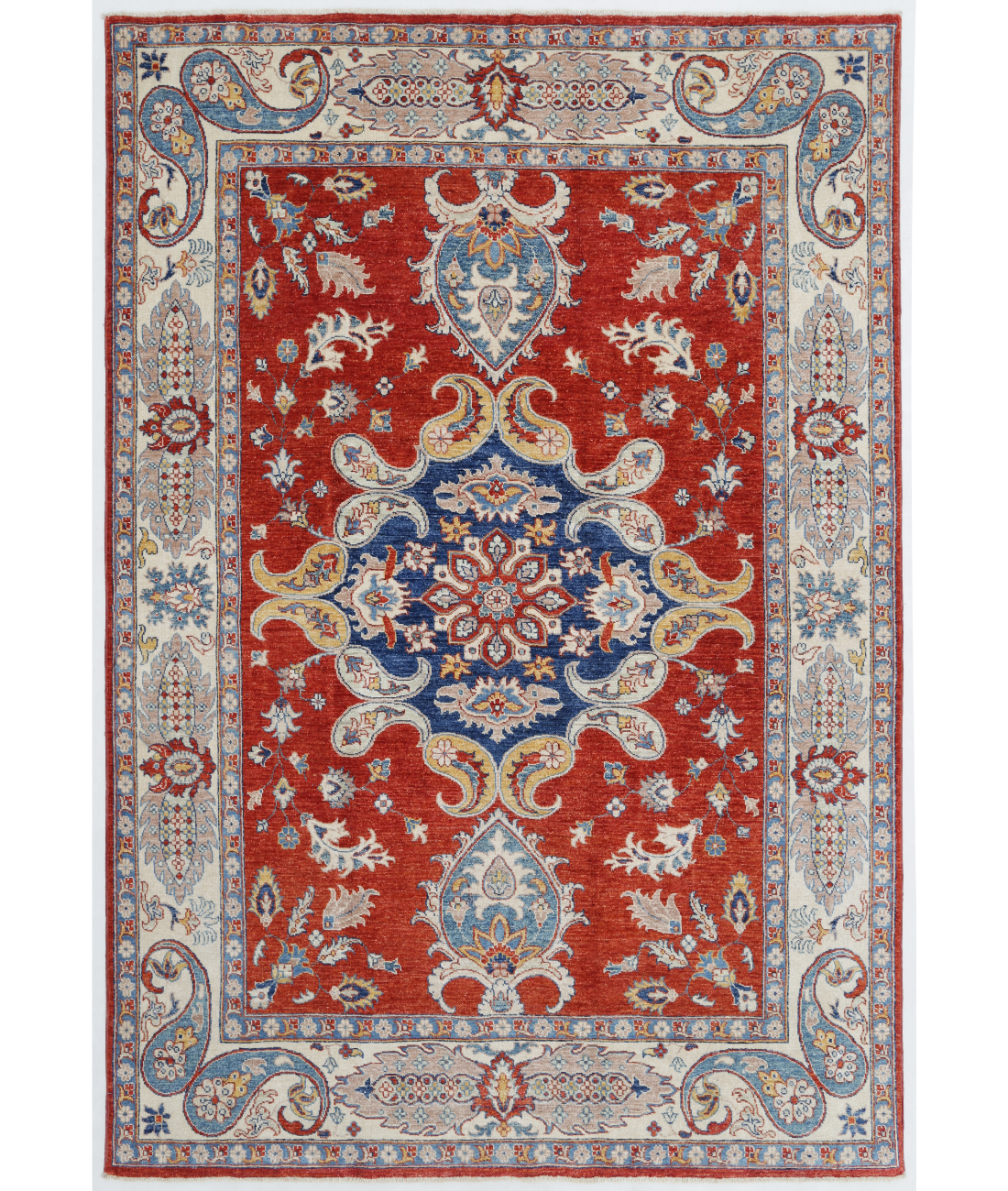Hand Knotted Ziegler Wool Rug  - 5' 5" X 8' 0"