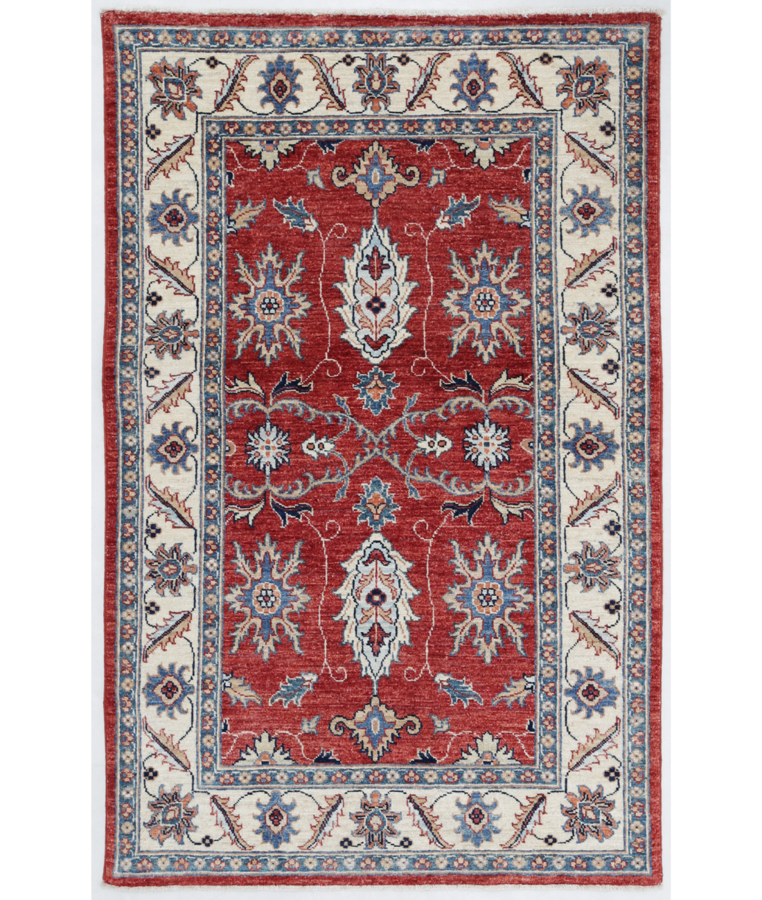 Hand Knotted Ziegler Wool Rug  - 3&#39; 0&quot; X 4&#39; 8&quot;