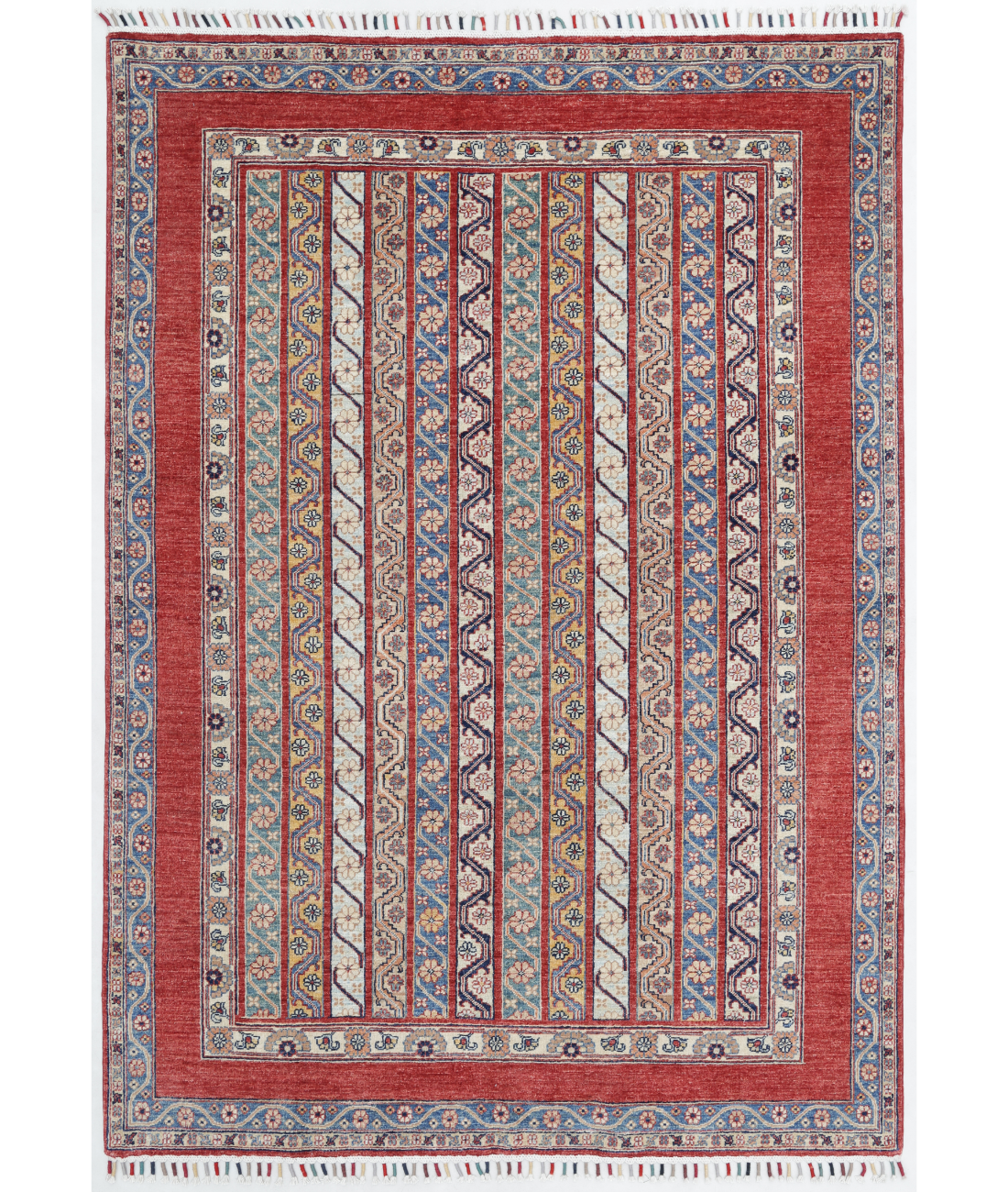Hand Knotted Ziegler Wool Rug  - 5&#39; 6&quot; X 7&#39; 9&quot;